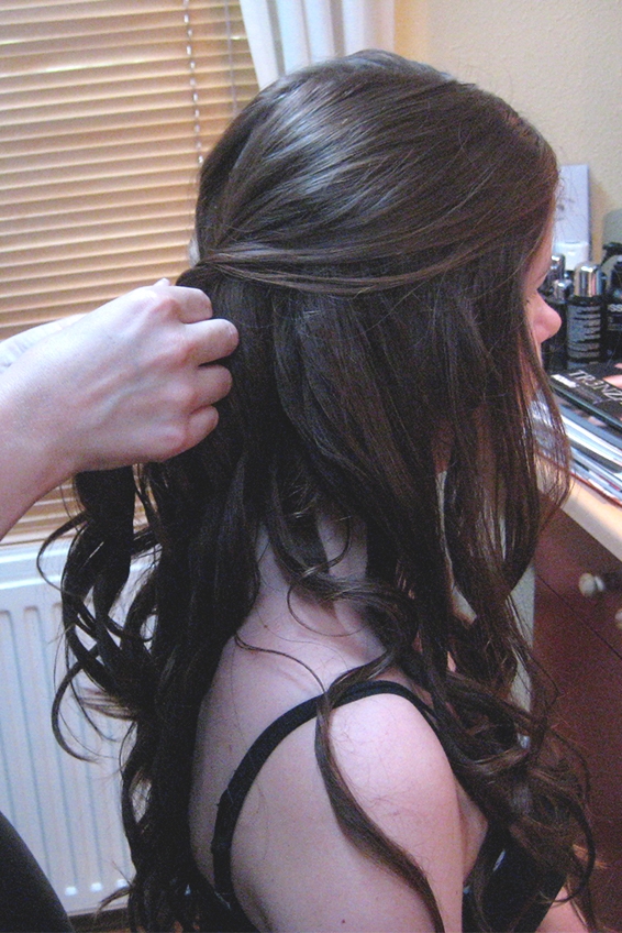 Model lang haar staart