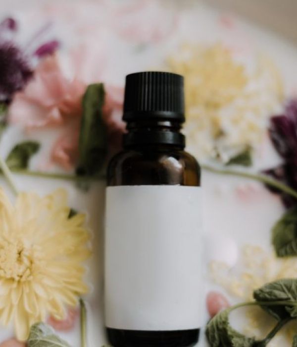 navulflesje met blanco etiket voor DIY product